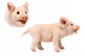 Мягкая игрушка - Поросенок стоящий, 23 см. (Hansa, 6455)